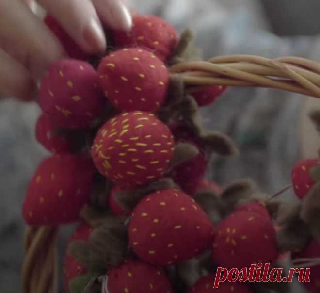 Клубника своими руками из фетра | Креаликум