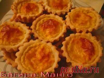 Тарталетки с сырно-творожной начинкой