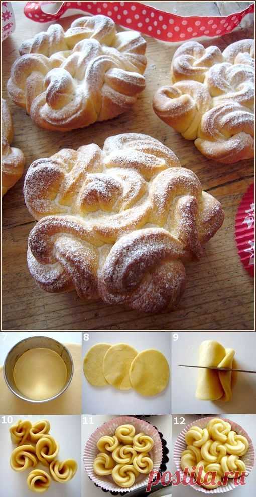 Воздушные кружевные булочки