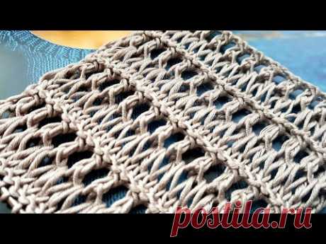 Knitting pattern ❤ Узор спицами 👌 strickmuster  tricot 🍑 how to knit   tricô 🤷  örgü deseni बुनना