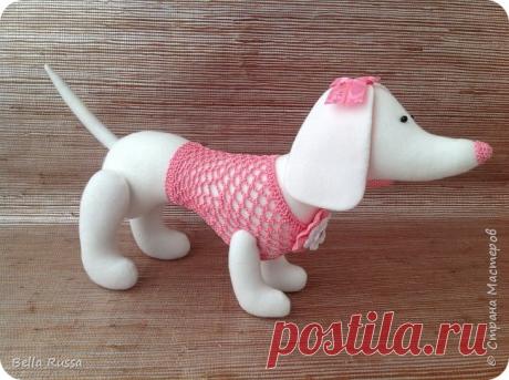 Шьём таксу Розовый Зефир