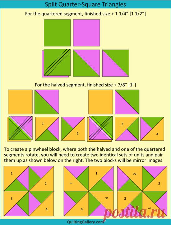 DS QAL: Creating Triangle and Flying Geese Units - Quilting Gallery /Quilting Gallery
