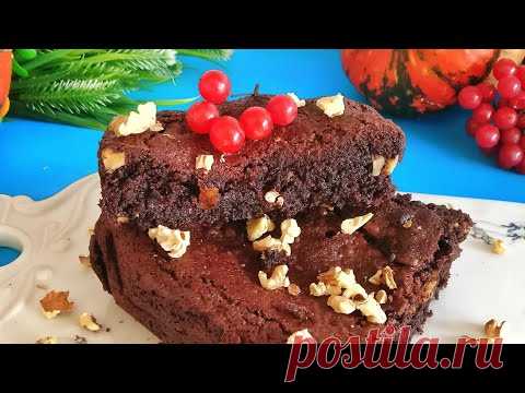 Лучший десерт на Новый Год, праздничный стол!  Шоколадный Брауни Рецепт в Мультипечи Смарт HD9867/90
