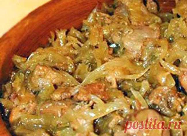 Вкуснейший бигос из свежей капусты с мясом. Только от одного вида захлебнешься слюной! А какое оно ароматное!!!