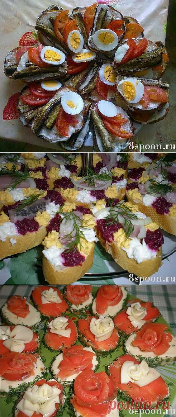 Праздничные бутерброды: много вкусных идей | Ваши любимые рецепты