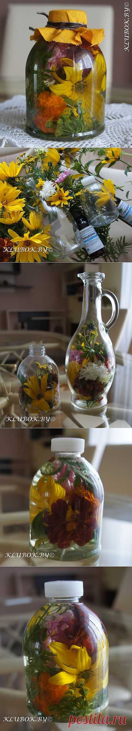 Цветы в глицерине.