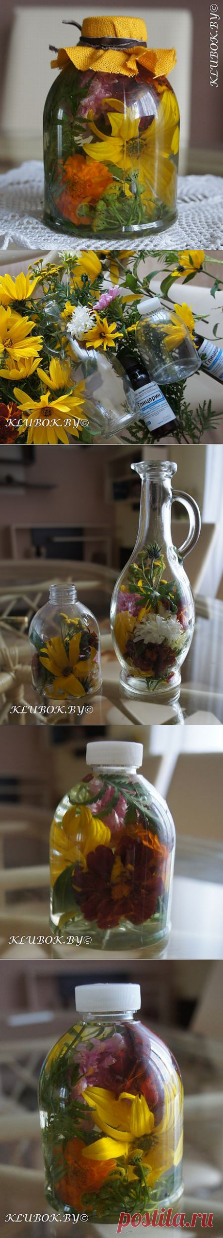 Цветы в глицерине.