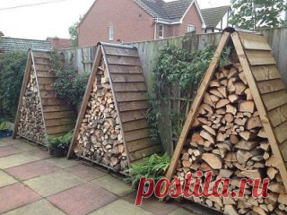 Удобно и двор украшает. Дровник!