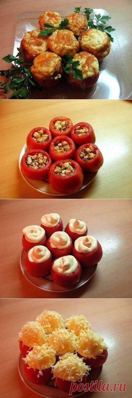 Помидоры фаршированные курицей
