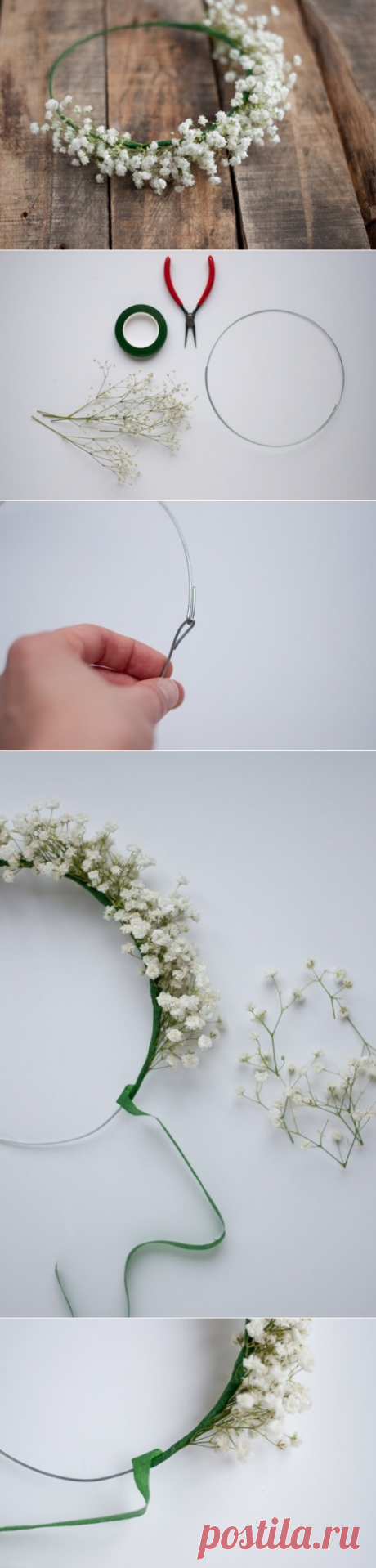 Нежнейший венок из гипсофилы