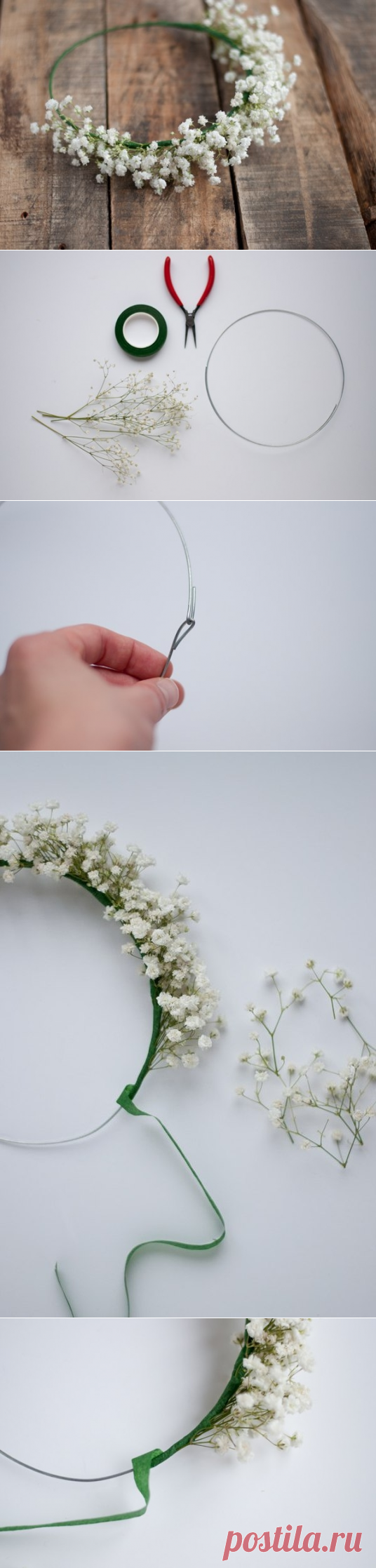 Нежнейший венок из гипсофилы