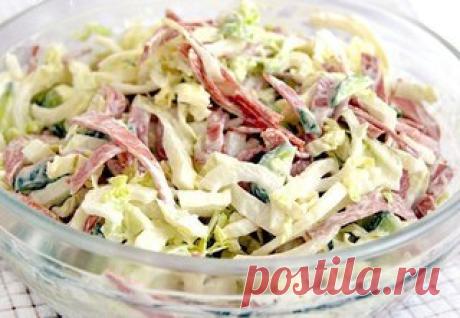 6 салатов с ПЕКИНСКОЙ КАПУСТОЙ!
======================================
1. Салат "Быстро и вкусно"
======================================
Ингредиенты:
Показать полностью…