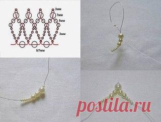 Корона из бисера