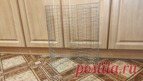 Показываю, как я из металлической сетки и остатков ткани сделала полезную вещь для ванной комнаты | Шебби-Шик | Яндекс Дзен