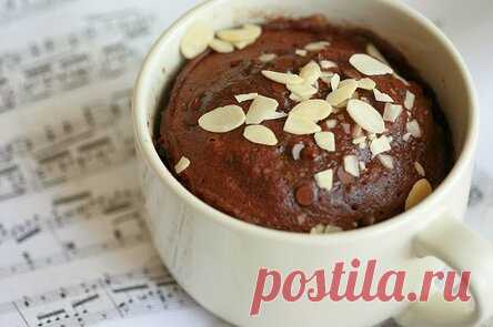Вкусный шоколадный кекс в микроволновке. Готовлю его каждое утро!