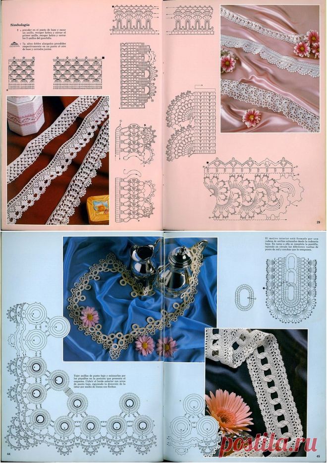 Схемы вязания крючком,кайма :: BlogRider.ru