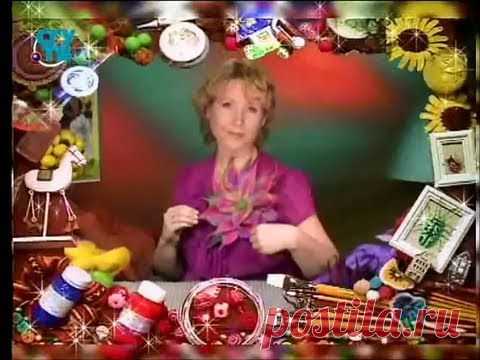 αβγ - Мокрое валяние. Делаем брошку в виде цветка георгина. Мастер класс - Образовательные видео-сюжеты