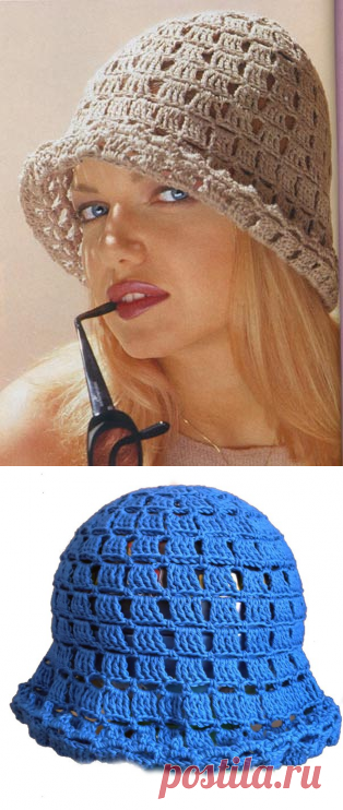 Простая панама крючком