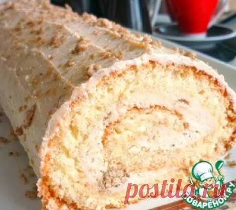 Рулет с творогом и халвой