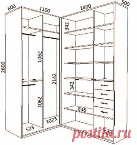 Угловые шкафы-купе для спальни | Роскошь и уют