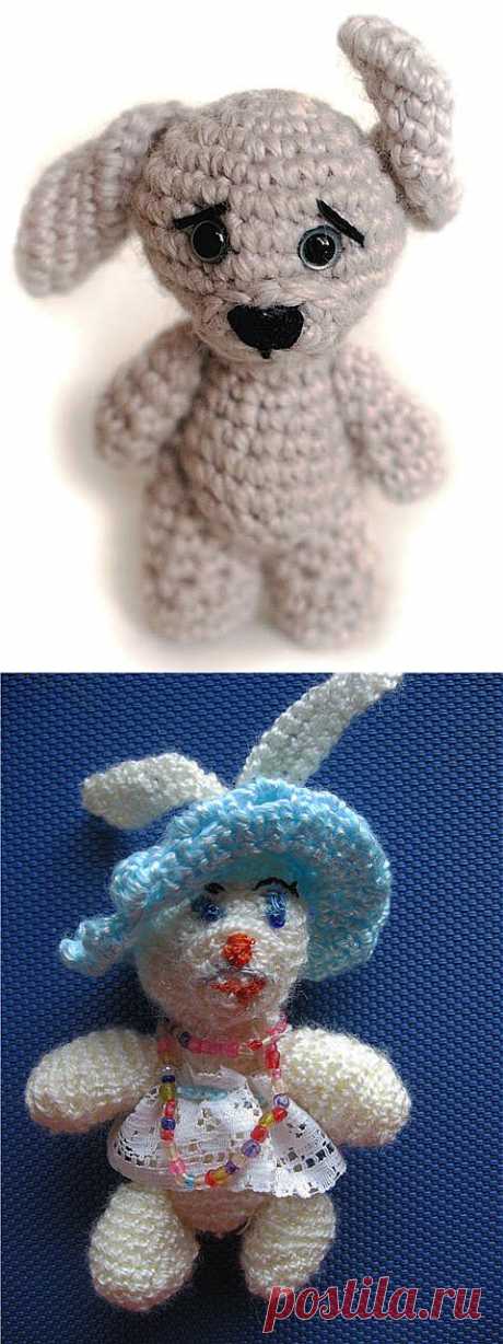 Вяжем крючком маленького зайчика (описание) - Ярмарка Мастеров - ручная работа, handmade