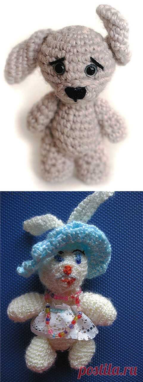 Вяжем крючком маленького зайчика (описание) - Ярмарка Мастеров - ручная работа, handmade