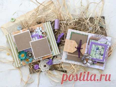 СП "Записки о лете" Материалы+ первый разворот альбома - cat-in-box (handmade blog)