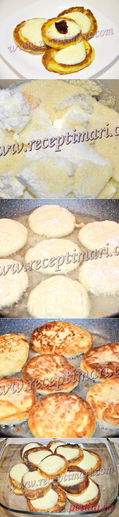 Мягкие, пушистые сырники без муки на манке с соусом