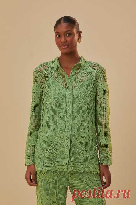 Green Guipire Long Sleeve Shirt Shop the Green Guipire Long Sleeve Shirt at FARM Rio. Get 15% off your 1st purchase and check out new arrivals!
