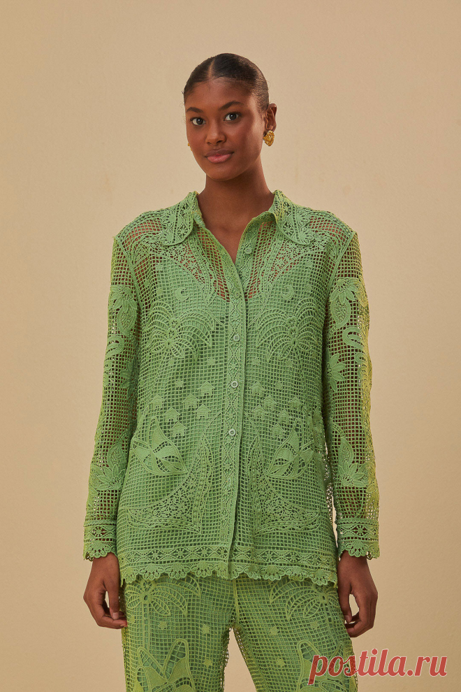 Green Guipire Long Sleeve Shirt Shop the Green Guipire Long Sleeve Shirt at FARM Rio. Get 15% off your 1st purchase and check out new arrivals!