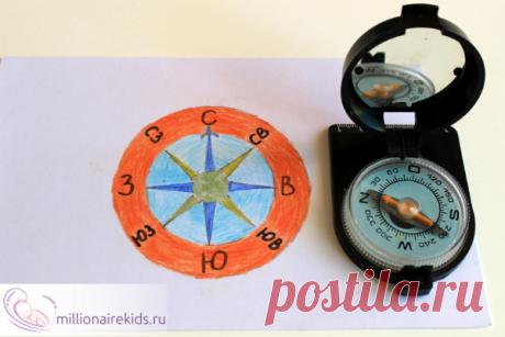 Про компас для детей: рисунок, загадки, определение. Дошкольникам и младшим школьникам нужно узнать о незаменимом приборе - компасе. Сделаем рисунок с ребенком. Затем проведем эксперимент, через который дитя поймет функции прибора. Посмотрим интересные мультфильмы и узнаем больше о сторонах света. В конце, отгадаем загадки и ребенок сам сможет заполнить кроссворд о компасе. Неужели после такого занятия останутся &quot;белые пятна&quot; о данном приборе? ;-)