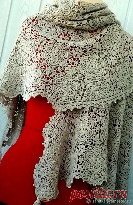 Шали: Шаль Чеховская дача – купить на Ярмарке Мастеров – MDLZORU | Шали, Кировоград