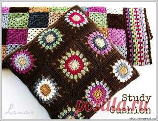 Подушка из мотивов

#вязание@handmade_blog