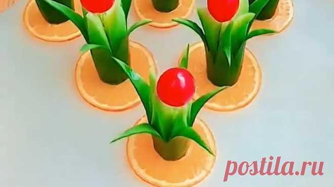 Декор блюд из овощей