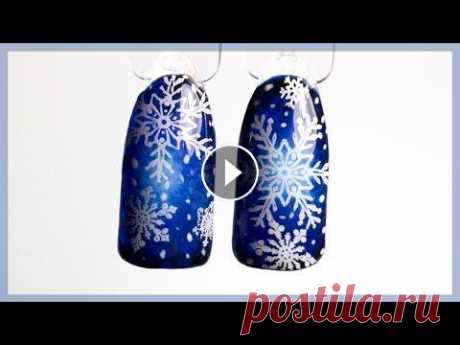Маникюр снежинки. Зимний дизайн ногтей ♥ Я тут ↓ ♥ ➠ Мой INSTAGRAM - ➠ Маникюрный Instagram - ➠ ВК - ➠ Группа ВК &quot;Все для маникюра AliExpress&quot; с реальными отзывами покупателей - ➠...