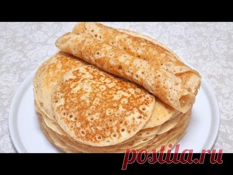 Простой рецепт дрожжевых блинов./Yeast pancakes