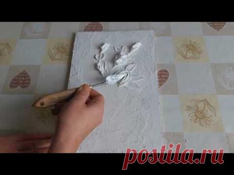 Sculptural painting! Video course Roses !
