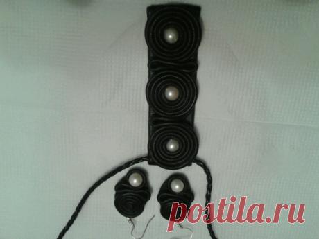 украшения из кожи с натуральными камнями / Прочие виды рукоделия / Другие виды рукоделия