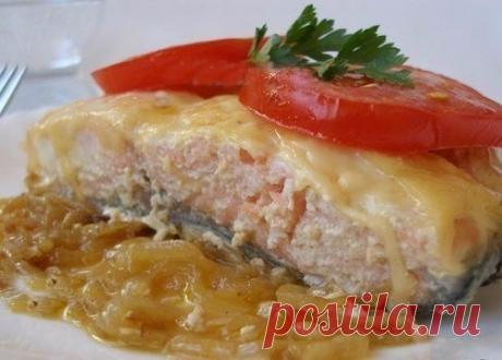 ЗАПЕЧЁННАЯ СЁМГА С СЫРОМ