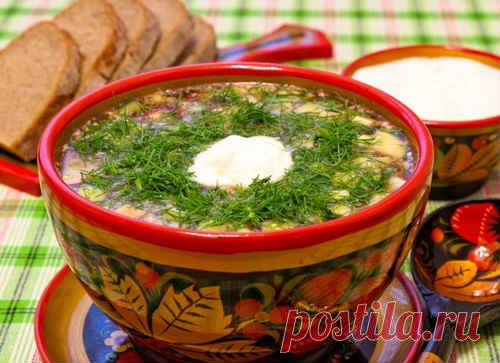 Окрошка на квасе - классический рецепт, с колбасой