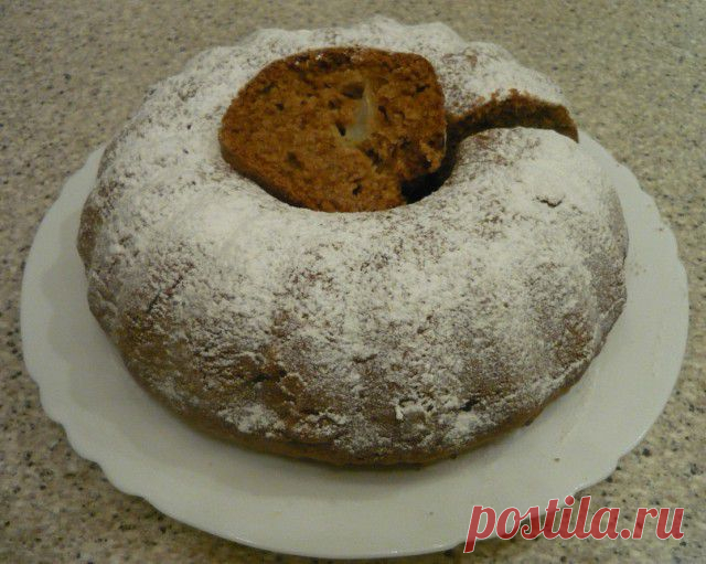 Шарлотка - манник тыквенно-яблочная