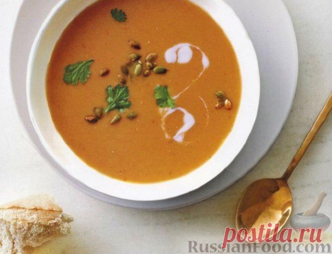Рецепт: Чечевичный суп-пюре с тыквой на RussianFood.com