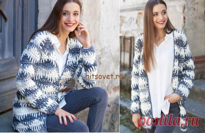Жакет крючком для женщин