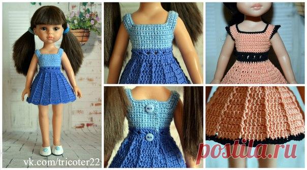 Запись на стене 👗Летний сарафан крючком💡Автор: Инна РудометоваВам потребуется💜1) Пряжа:- для кокетки: Пехорка Жемчужная (50% хлопок, 50% вискоза, 100 г, 425 м), цвет - Т. Голубой;- для юбки: Vita Cotton Coco (100% мерсеризованный хлопок, 50 г, 240 м), цвет - синий.💜2) Крючок 1,25...