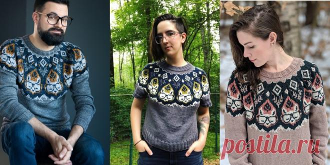 Пуловер унисекс For fox sake - Вяжи.ру