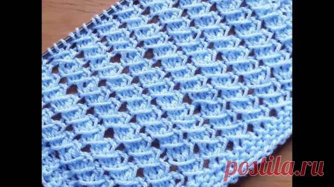 Простой ажурный узор для летней кофточки, джемпера, топа!