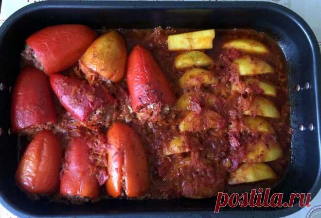 Фаршированные перчики в духовке - Простые рецепты Овкусе.ру