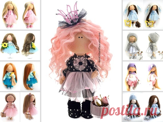 Princess Doll Handmade, Tilda Art Doll, Interior Decor Doll, Beautiful Custom Doll, Original Love Gift, Fabric Doll for Baby by Natalia P Hello dear visitors!  This is handmade cloth doll created by Master Natalia P (Moscow, Russia). All dolls on the photo are mady by artist Natalia P. You can find them in our shop searching by artist name. Here are all dolls of artist Natalia P: