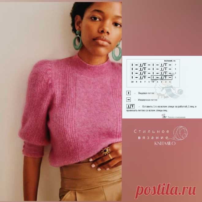 10 схем простых и красивых узоров к моделям Sezane | Стильное вязание KNITMILO | Дзен