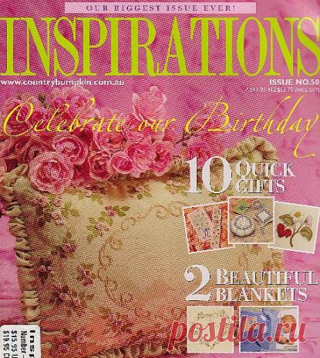 Inspirations. Вышивка крестом, бисером, лентами. Схемы.